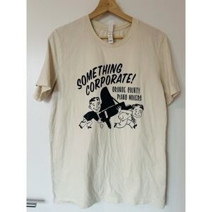 Something Corporate Orange County Piano Movers T-Shirt Beige Size Large
